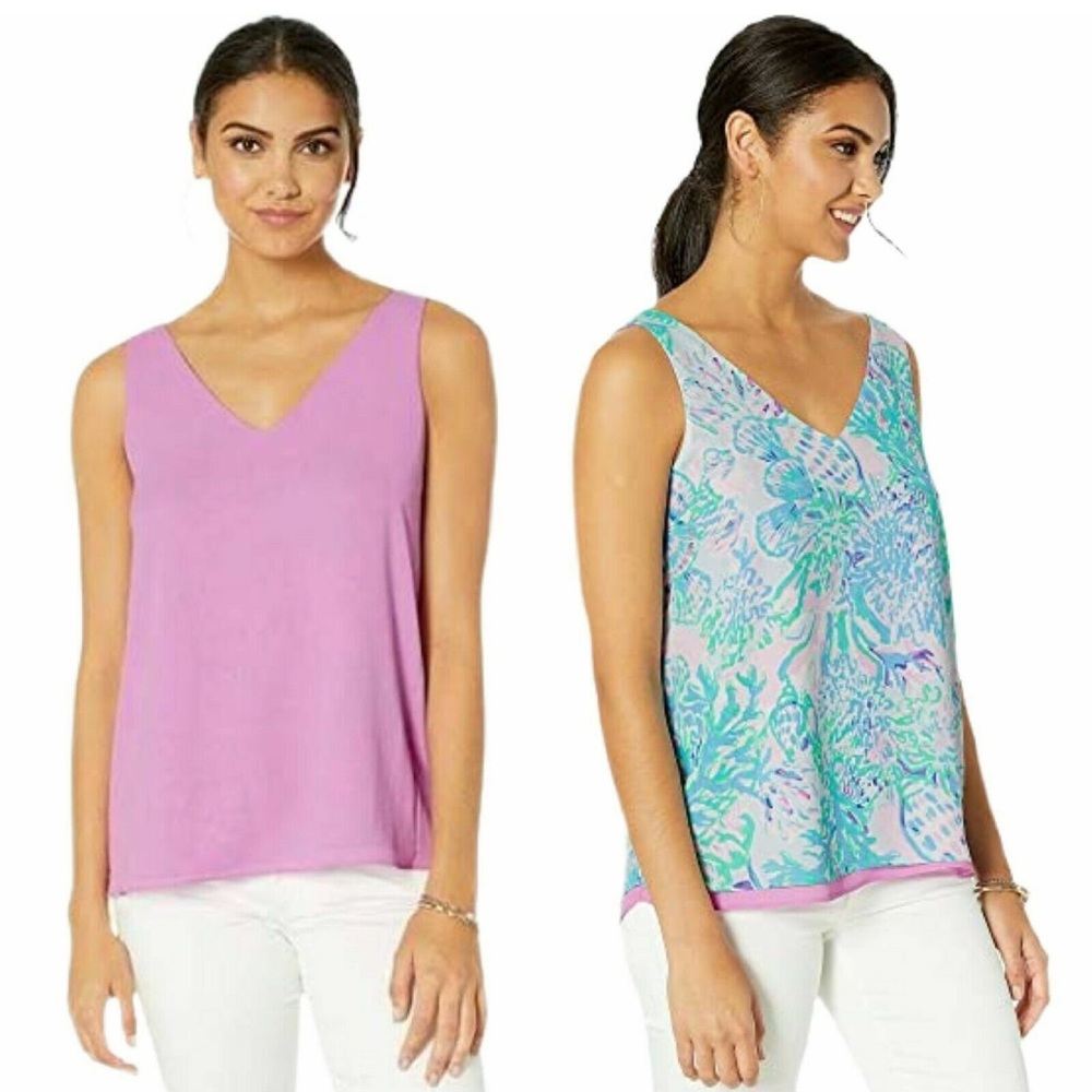 NWT Lilly Pulitzer Florin Reversible V-Neck Tank